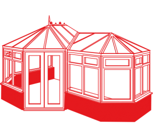 P-shape conservatory