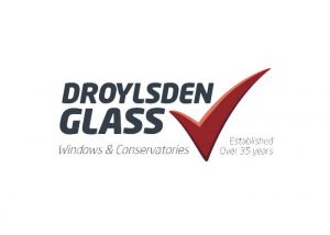 Droylsden glass logo