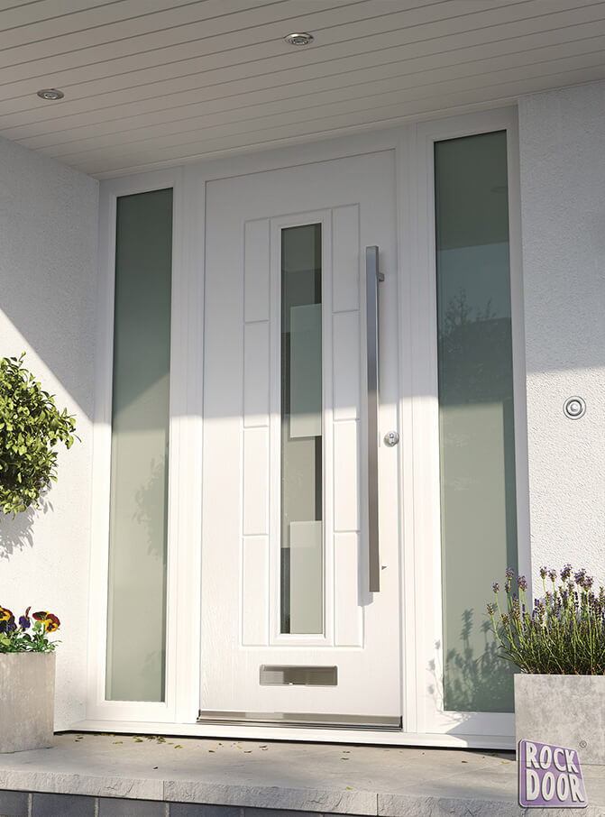 rockdoor white composite entrance door