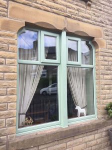 Chartwell green bespoke uPVC window