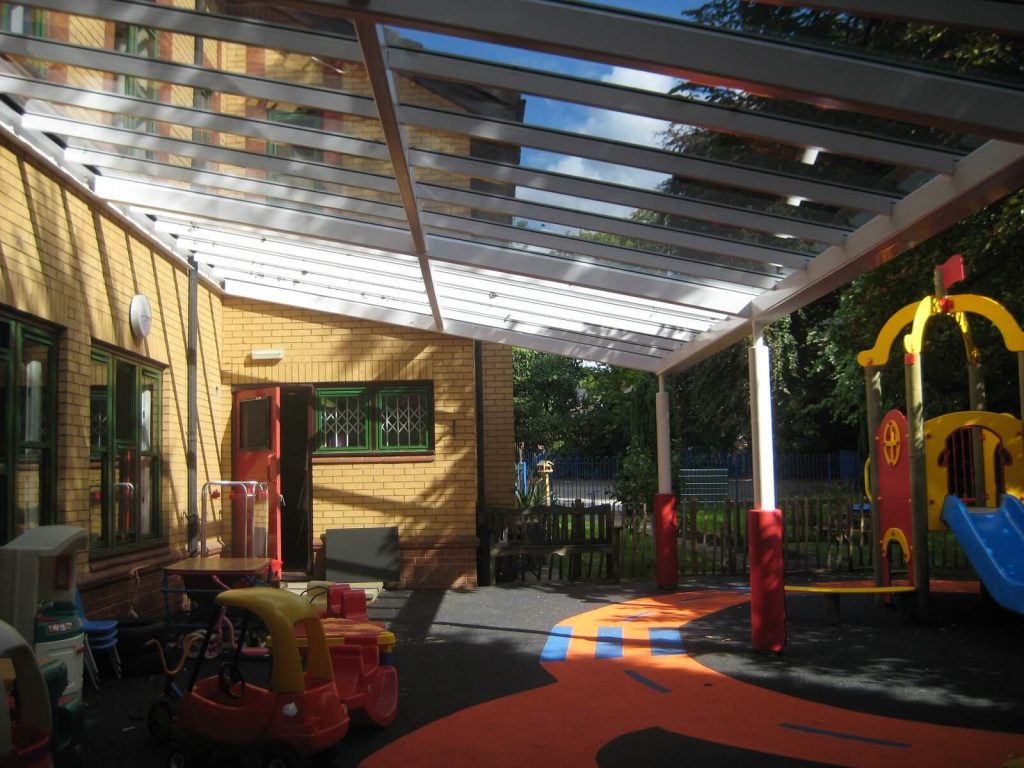 Glazed canopy alderley edge school for girls