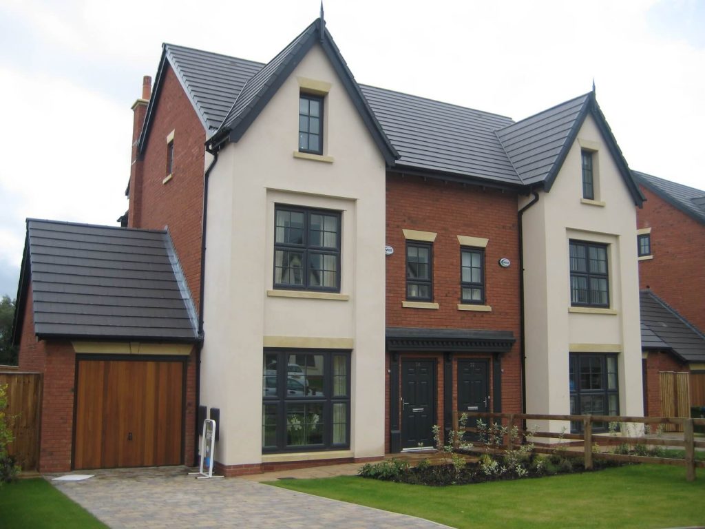 Anthracite Grey uPVC windows with astragal bars