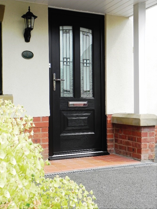 Black composite door