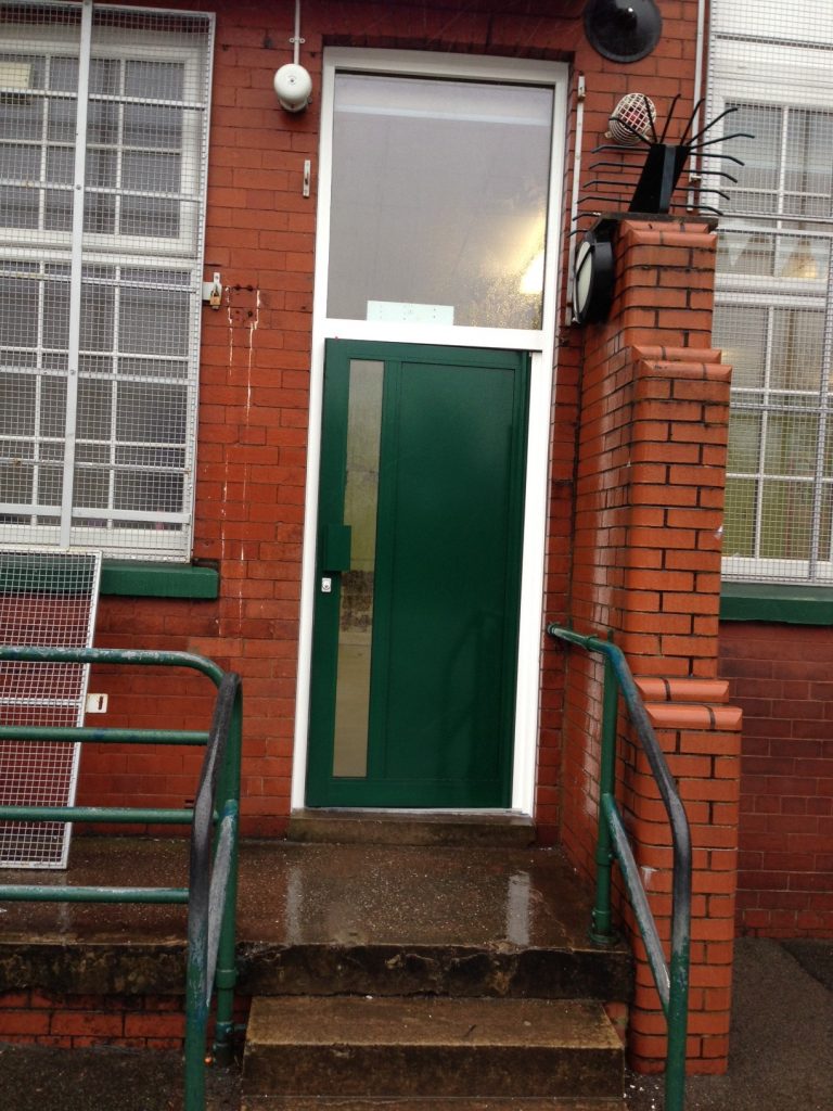 Aluminium Green Moss Door