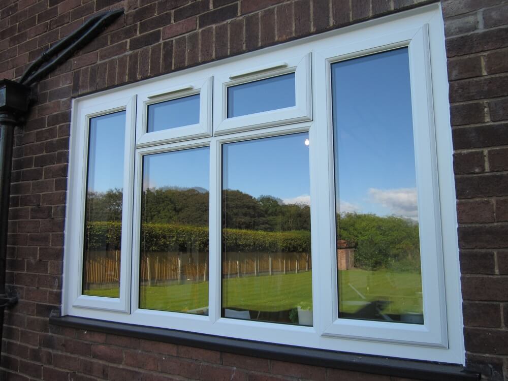 White uPVC Casement windows