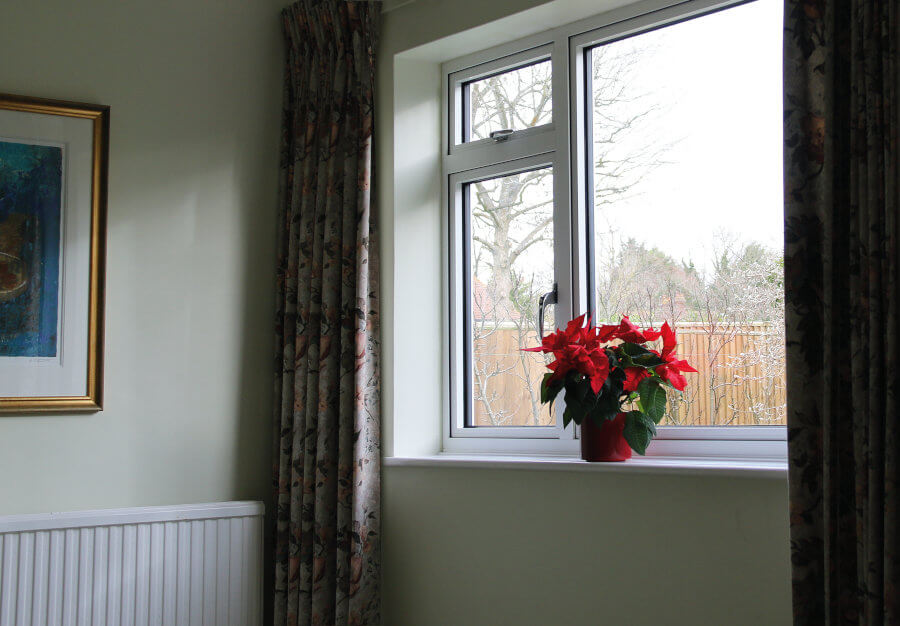 White aluminium windows